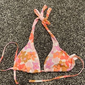 Target Printed Triangle Bikini Top